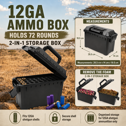 12 Gauge Shotgun Ammo Box