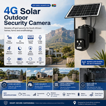 4G Solar Security Camera