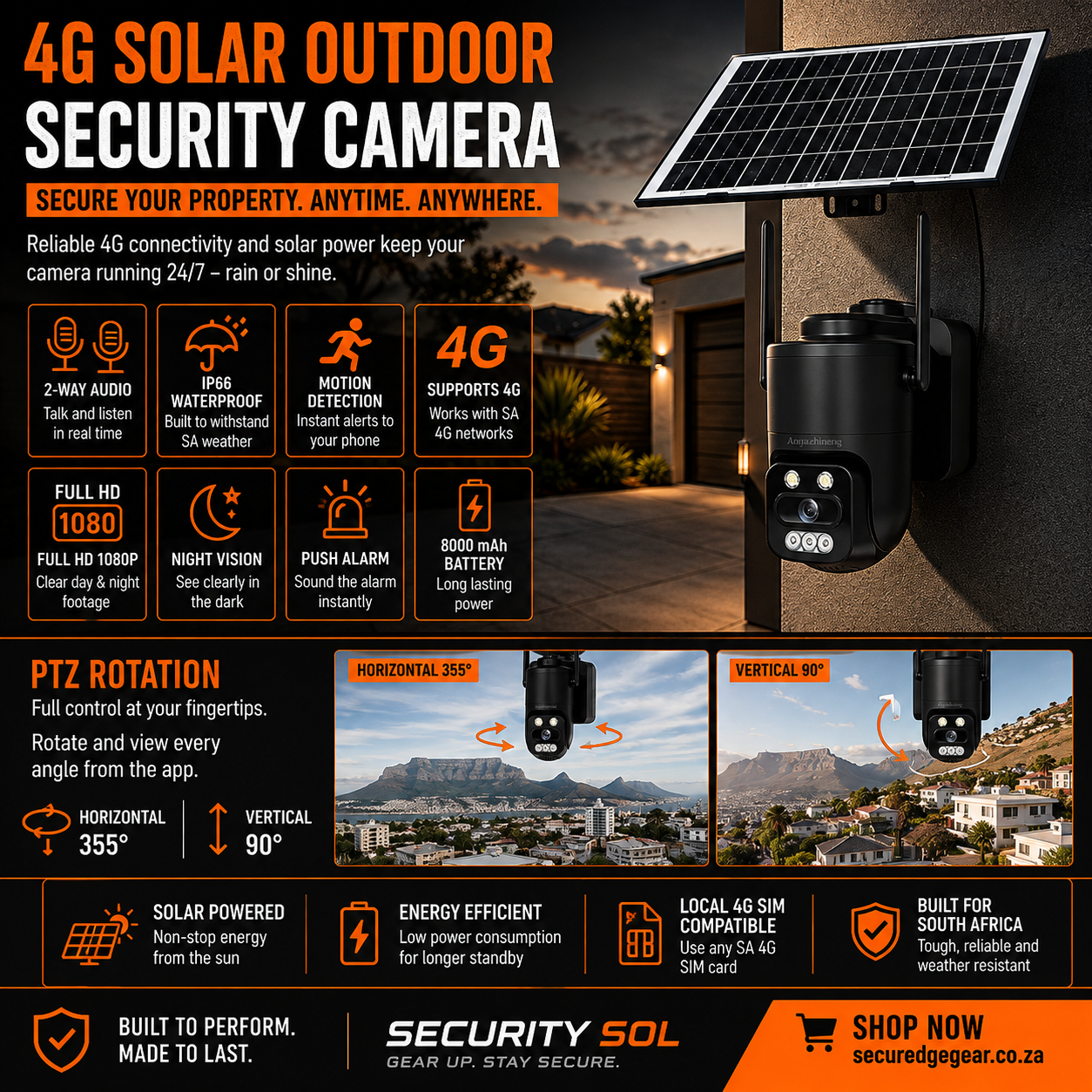 4G Solar Security Camera