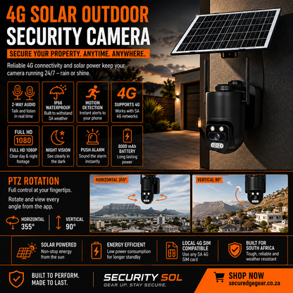 4G Solar Security Camera