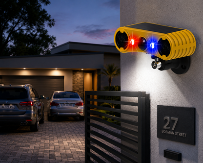 Solar Motion Alarm Light